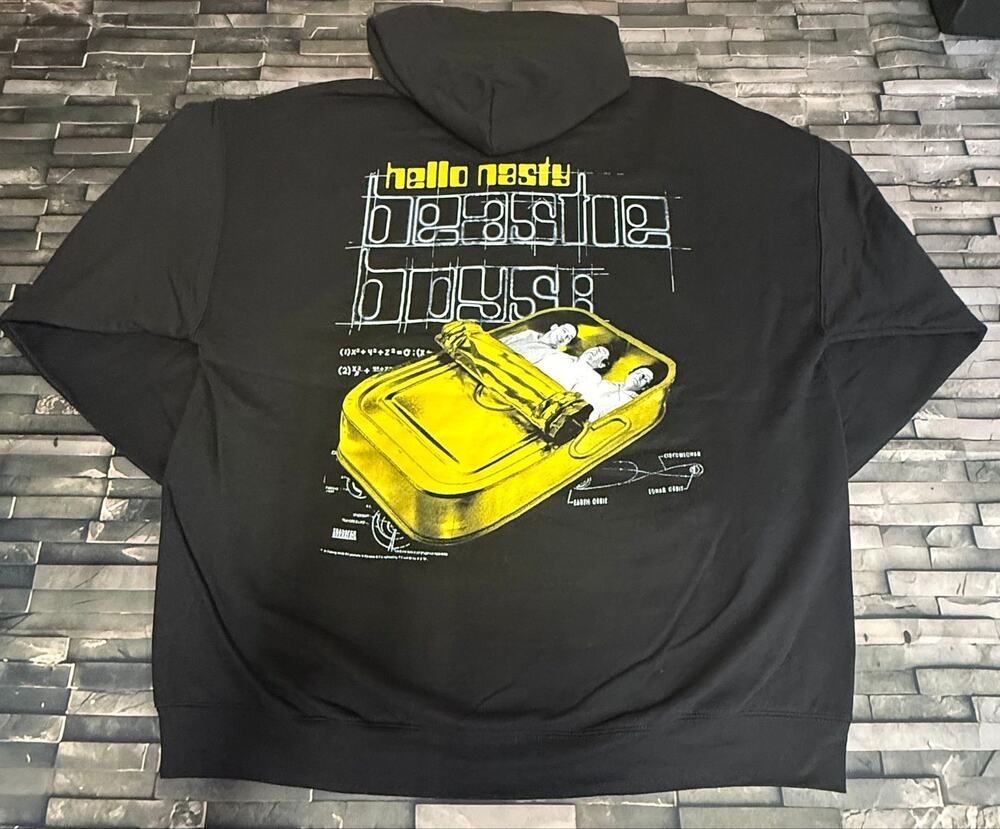 BEASTIE BOYS ZIP UP BAND HOODIE W/ BACK HIT